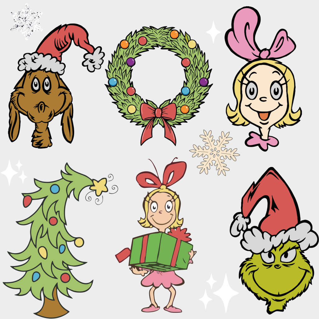 Grinch Xmass Christmas Design - Dtf Heat Transfer Unisex S & M ( 10 ) / Light Color (See Imaging)