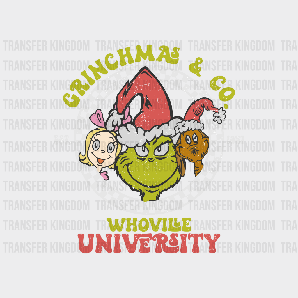 Grinchmas And Co Christmas Design - Dtf Heat Transfer