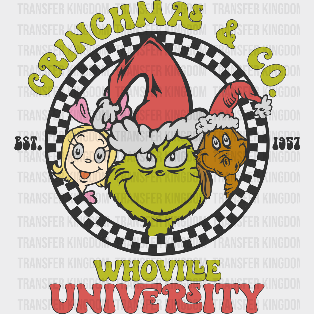 Grinchmas Co. Christmas Design - Dtf Heat Transfer Unisex S & M ( 10 ) / Dark Color (See Imaging)