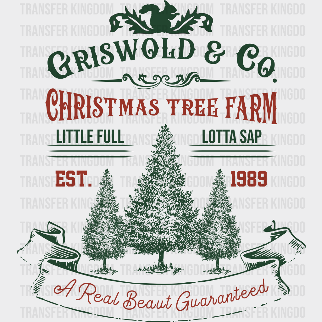 Griswold & Co Farm Christmas Design - Dtf Heat Transfer