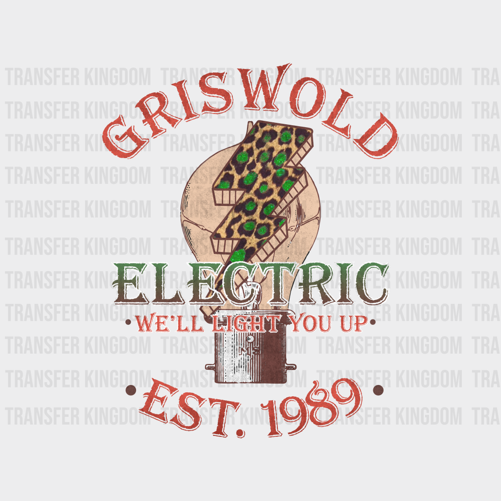 GRISWOLD ELECTRIC Christmas Design - DTF heat transfer - Transfer Kingdom