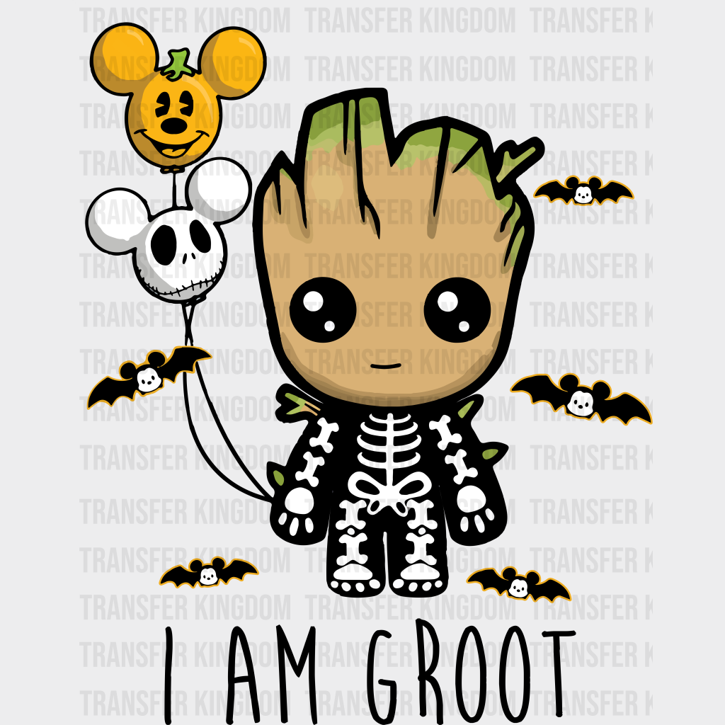 Groot Halloween Design - Dtf Heat Transfer