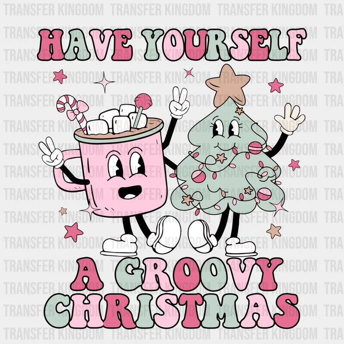 GROOVY Christmas Design - DTF heat transfer