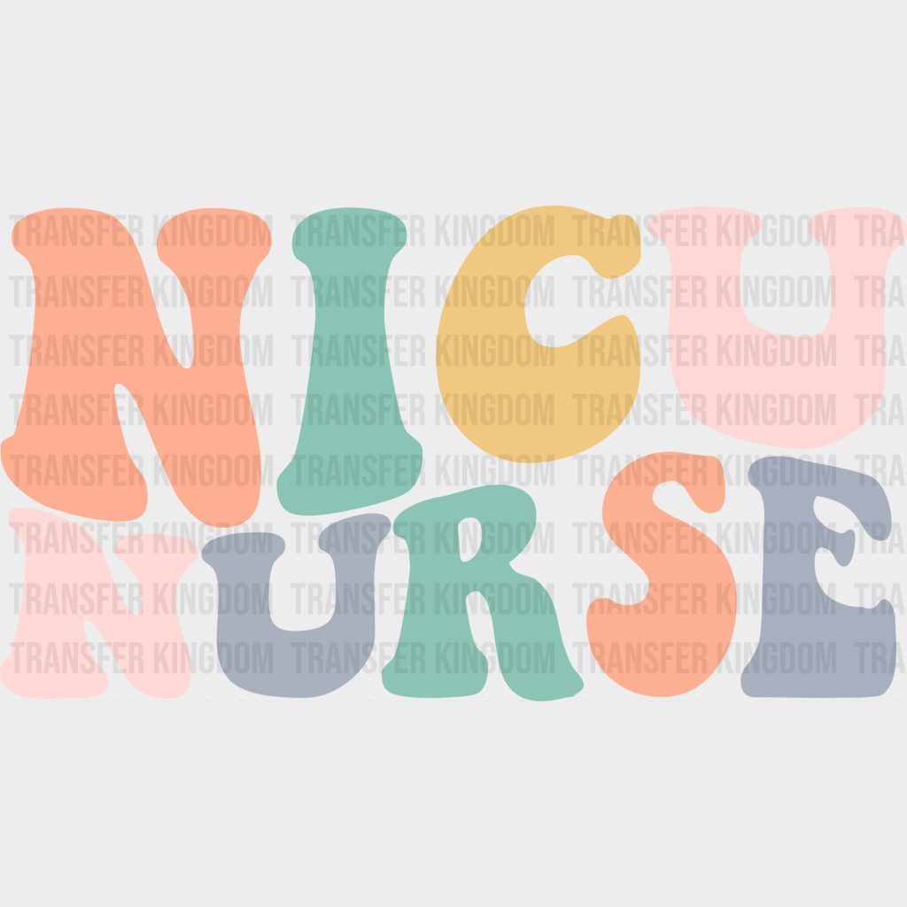 Groovy Nicu Nurse Design - Dtf Transfers