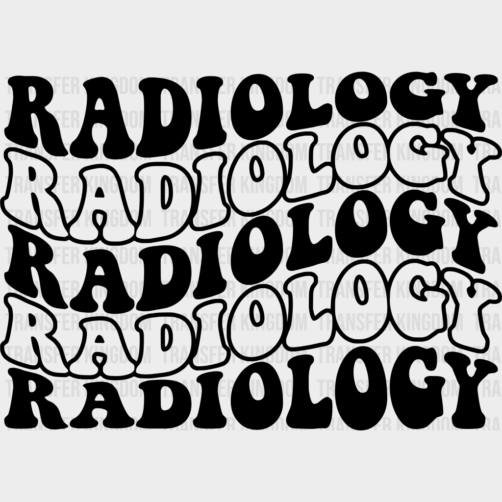 Groovy Radiology Design - Dtf Transfers Unisex S & M (10’’) / Dark Color See Imaging