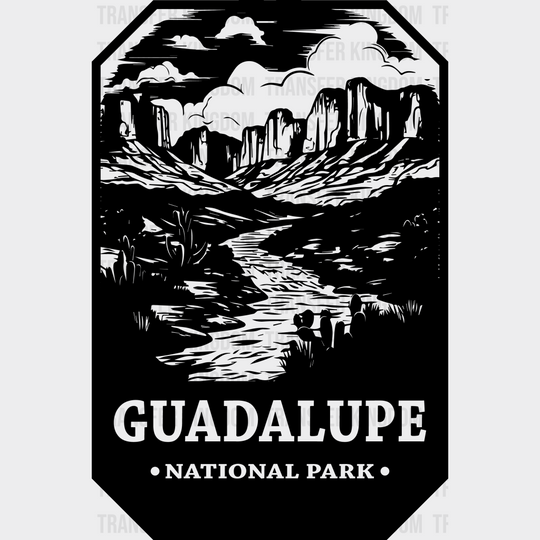 Guadalupe National Park Design - Parks Dtf Transfers Unisex S & M (10’) / Dark Color See Imaging