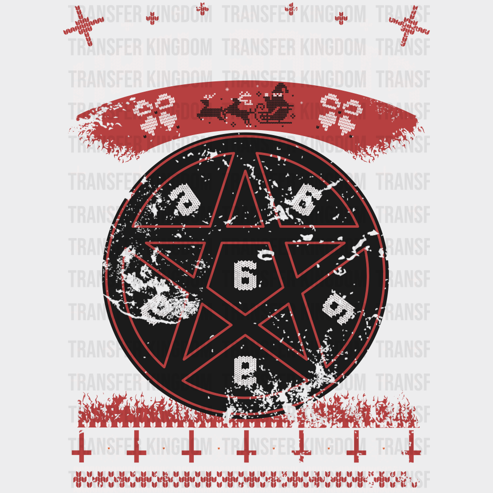 Hail Santa Pentagram - Christmas DTF Transfer