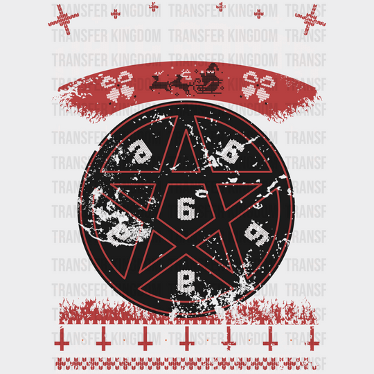 Hail Santa Pentagram - Christmas DTF Transfer
