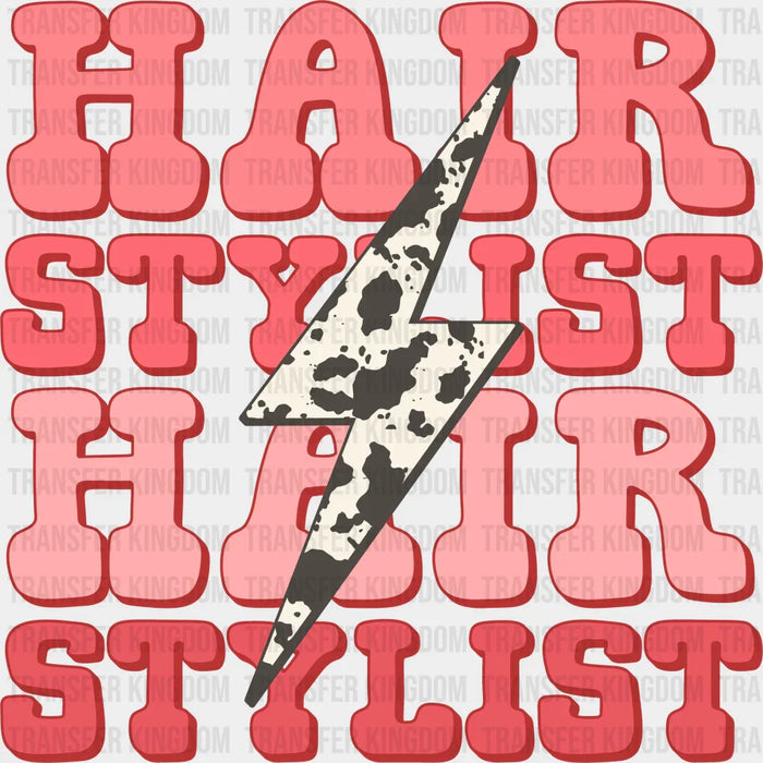 HAIR STYLIST Pink Design - Hair Stylist DTF heat transfer