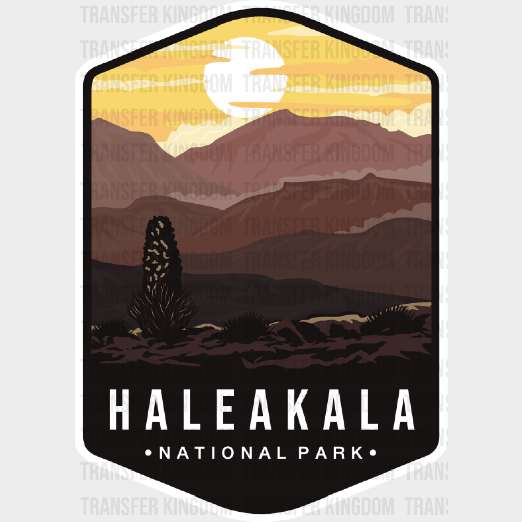 Haleakala National Park Colorful Design - National Parks DTF Transfer