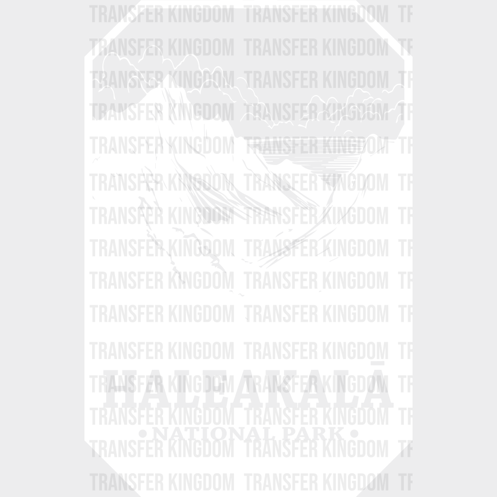 Haleakala National Park Design - Parks Dtf Transfers Unisex S & M (10’) / Light Color See Imaging