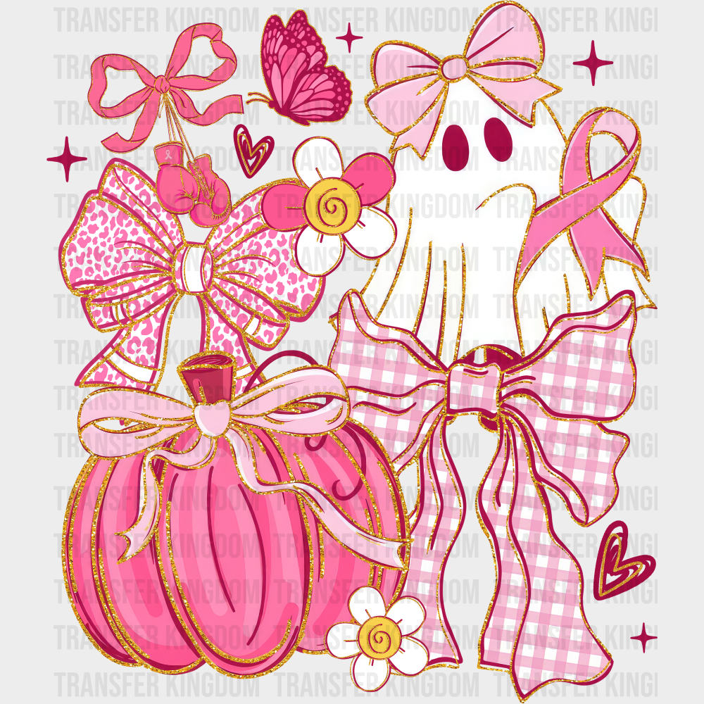 Halloween Breast Cancer Awareness DTF Transfer