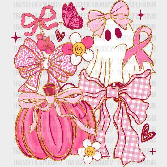 Halloween Breast Cancer Awareness DTF Transfer
