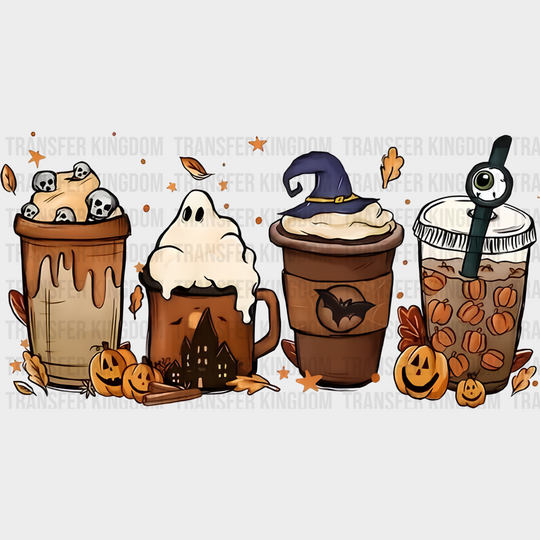 Halloween Coffees - Halloween DTF Transfer
