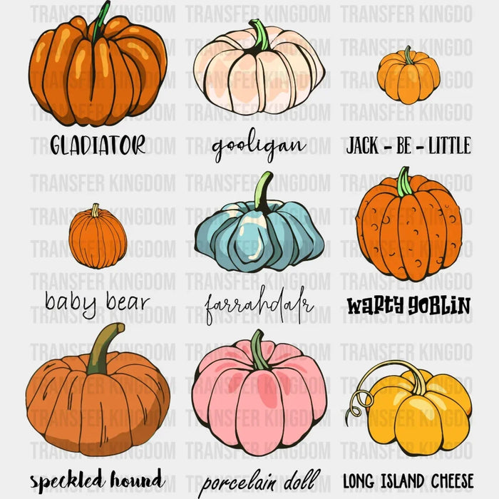 Halloween Cute Pumpkin Design - DTF heat transfer