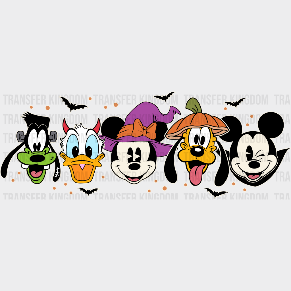 Halloween Disney Friends Dtf Transfer