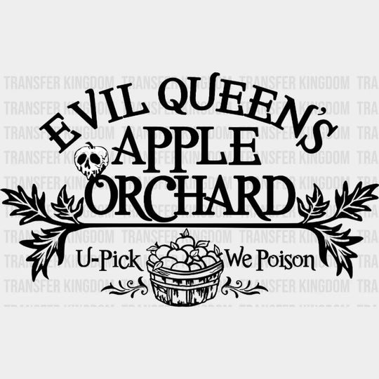 Halloween Evil Queens Apple Design - Dtf Heat Transfer