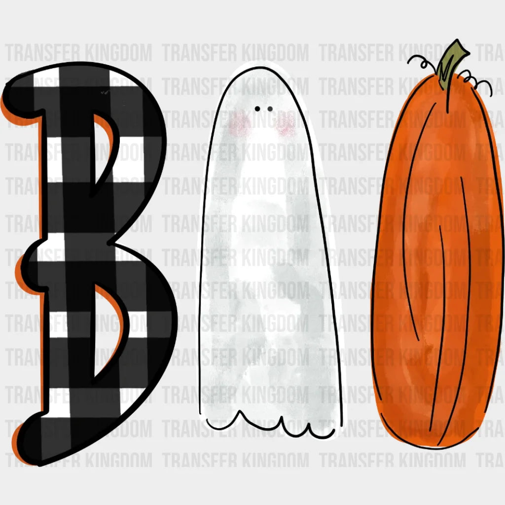 Halloween Ghost Boo Design - Dtf Heat Transfer