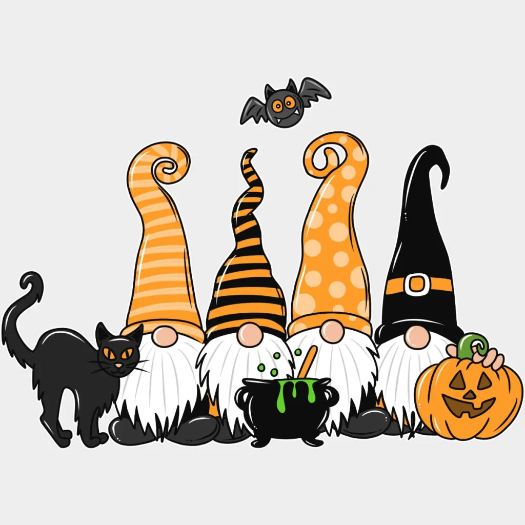 Halloween Gnomiess Design - Dtf Heat Transfer