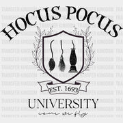 Halloween Hocus Pocus University Design - DTF heat transfer