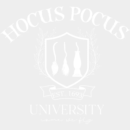 Halloween Hocus Pocus University Design - Dtf Heat Transfer