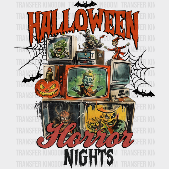 Halloween Horror Nights - Iron On Dtf Transfer Unisex S & M (10’’) / Dark Color Design See Imaging