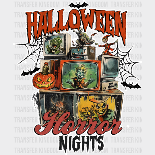 Halloween Horror Nights - Iron On Dtf Transfer Unisex S & M (10’’) / Light Color Design See Imaging