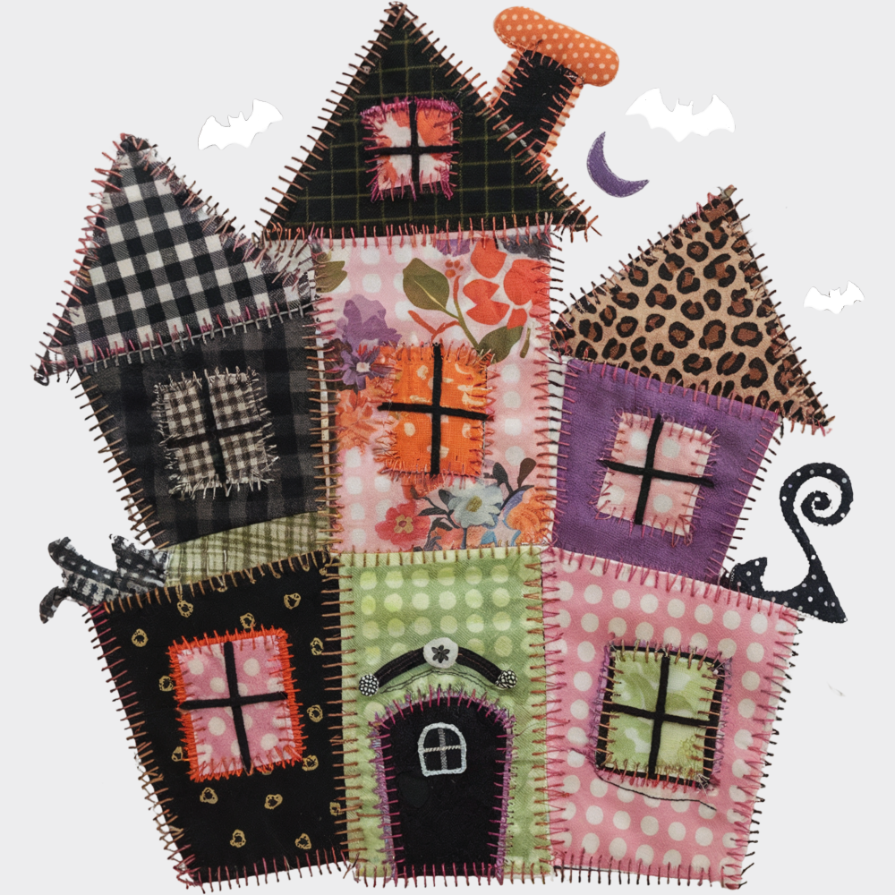 Halloween House & Bats - Halloween DTF Transfer Adult Unisex - S & M (10’’) / Light Color Design (See Imaging)