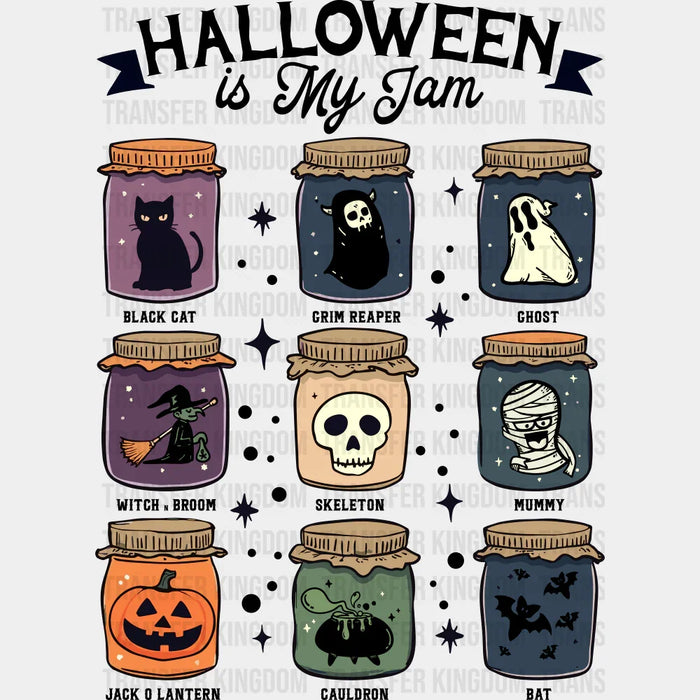 Halloween Is My Jam B&W - Halloween DTF Transfer
