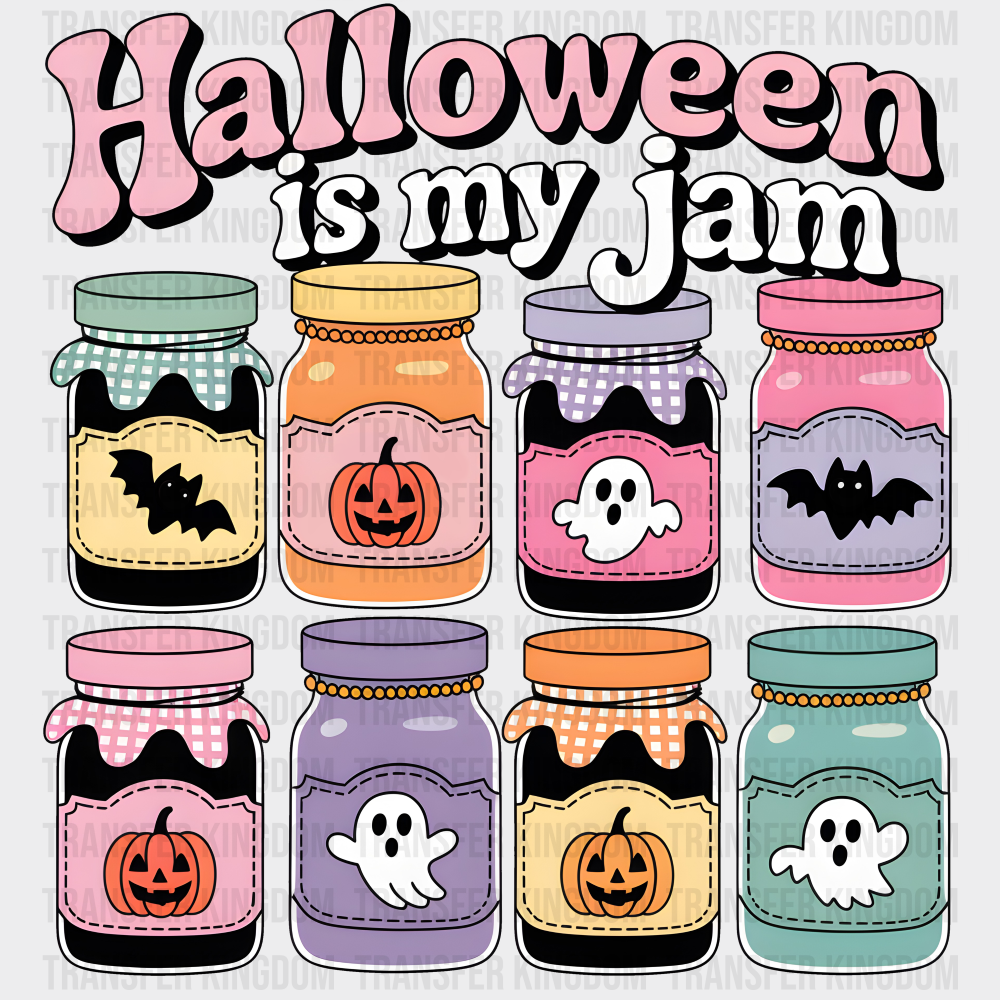 Halloween Is My Jam Retro Halloween DTF Transfer