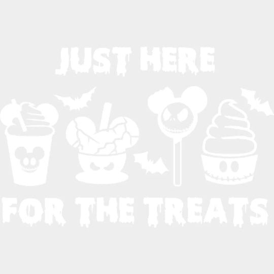 Halloween Just Here For The Treats Design - Dtf Heat Transfer