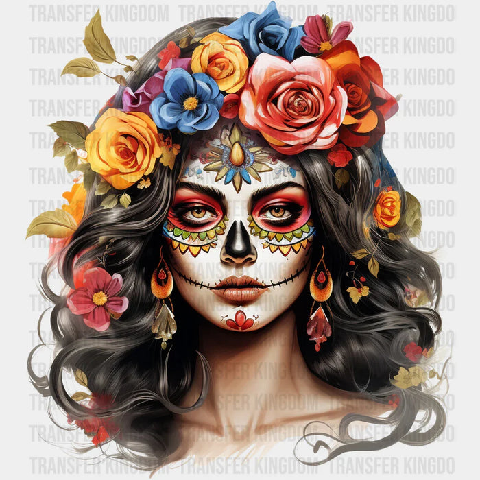 HALLOWEEN MAKE UP FLOWERS Design - DTF heat transfer