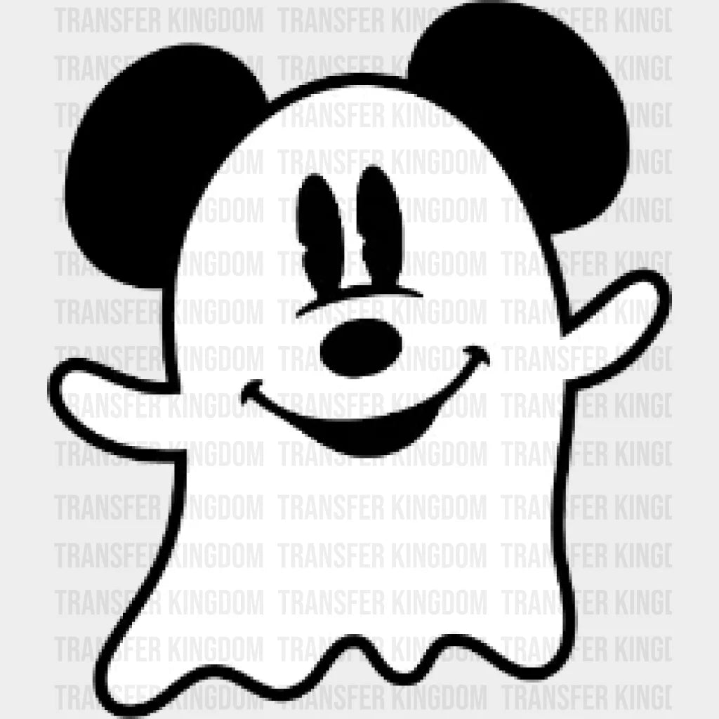 Halloween Mickey Ghost Head Design - Dtf Heat Transfer
