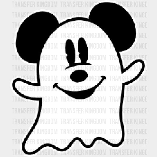 Halloween Mickey Ghost Head Design - Dtf Heat Transfer