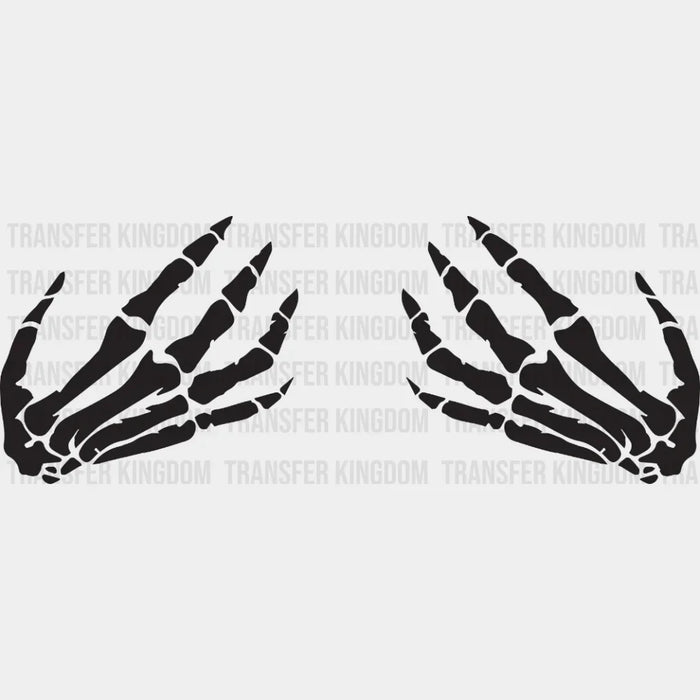 Halloween Skeleton Hand Design - DTF heat transfer