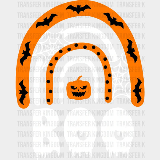 Halloween Spider Wap Boo Rainbow Design - Dtf Heat Transfer