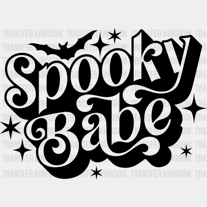 Halloween Spooky Bat Babe Design - DTF heat transfer