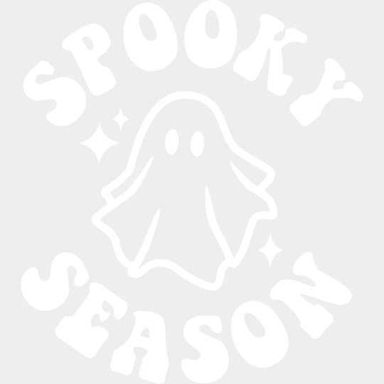 Halloween Sooky Season Ghost Face Design - Dtf Heat Transfer