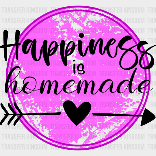 Happiness Is Homemade Purple Design - Family DTF Transfers Adult Unisex - S & M (10’’) / Dark Color Design (See Imaging)