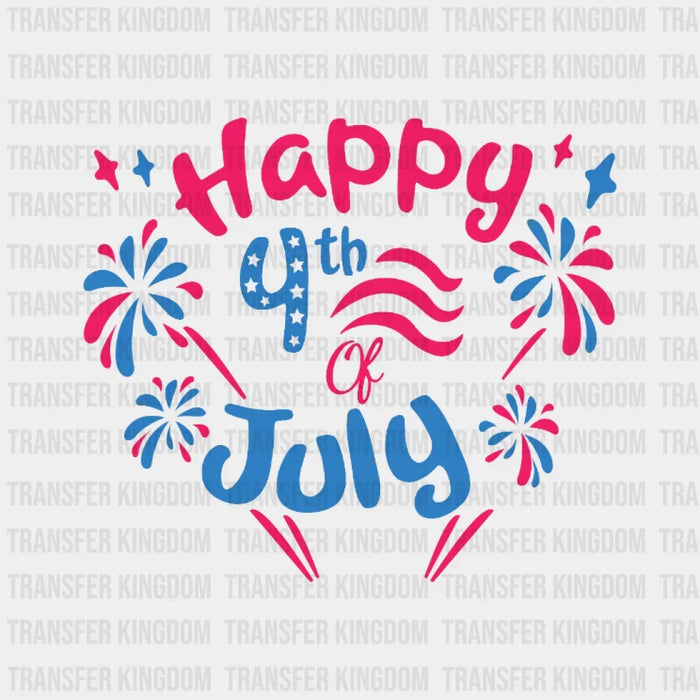 Happy 4th July - 4th Of July DTF Heat Transfer