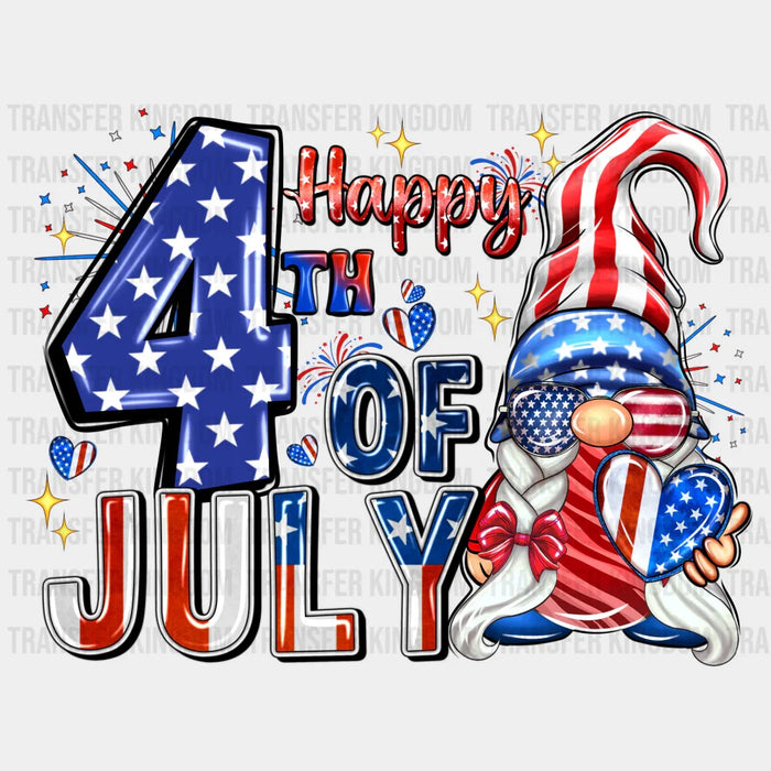 Happy 4th Of July Gnomie 4th Of July DTF Transfer
