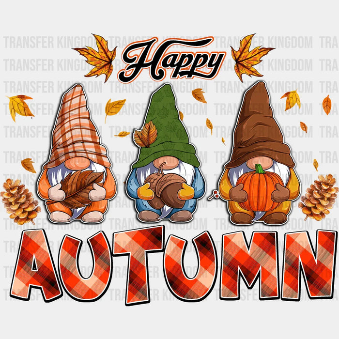 Happy Autumn Gnomes - Fall DTF Transfer