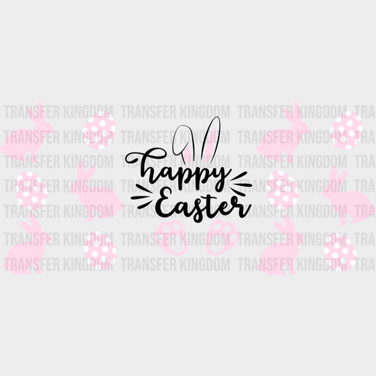 Happy Easter Bunnies - Cup Wrap Uv Sticker Permanent Dtf Decal