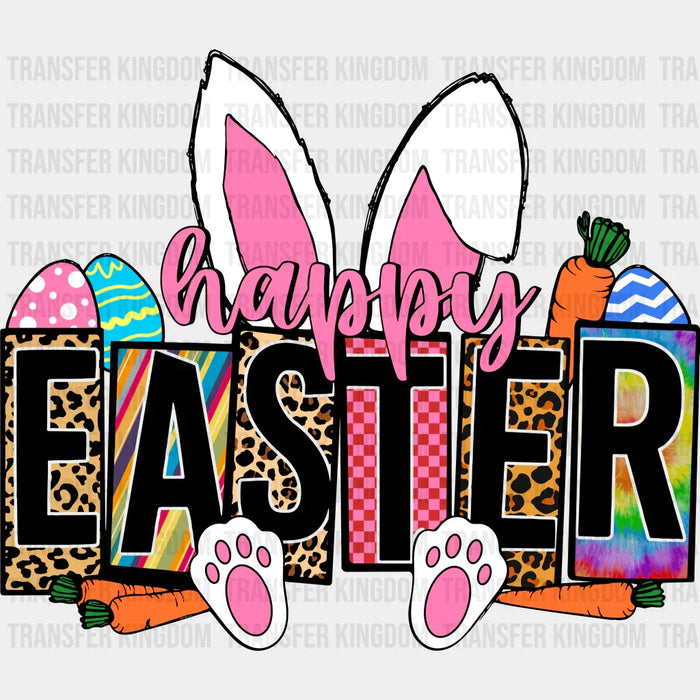Happy Easter Bunny Design Design - DTF heat transfer
