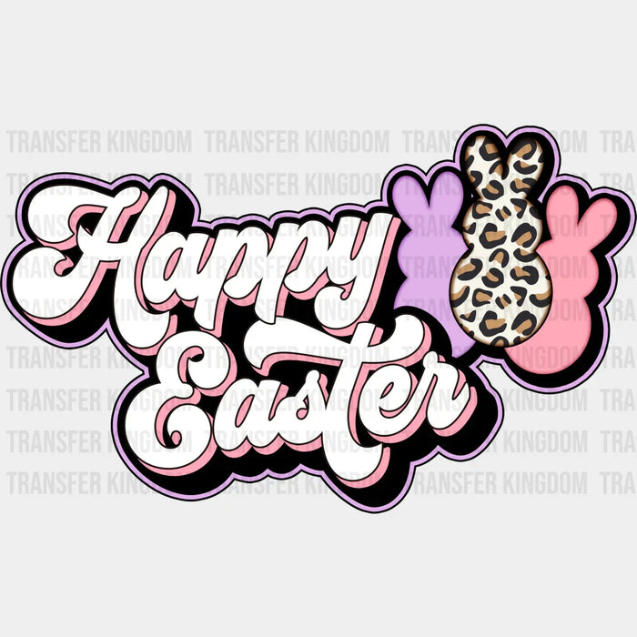 Happy Easter Retro Design - Easter DTF heat transfer