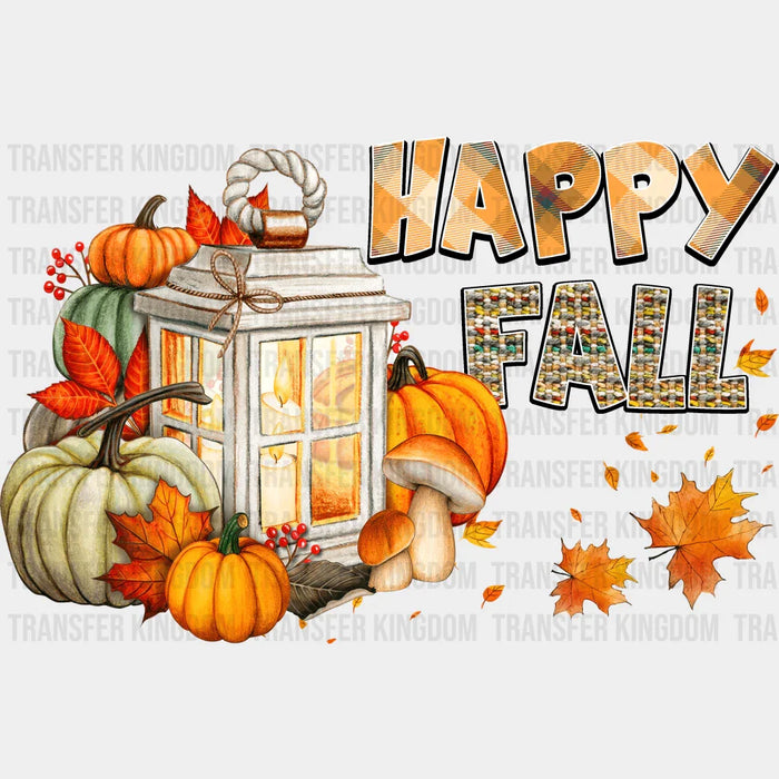 Happy Fall Lantern Design - Fall DTF Transfer