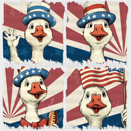 Happy Goose US Flag - 4th Of July DTF Transfer