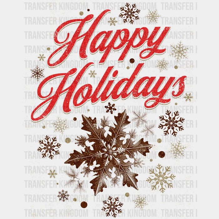 Happy Holidays - Christmas DTF Transfer