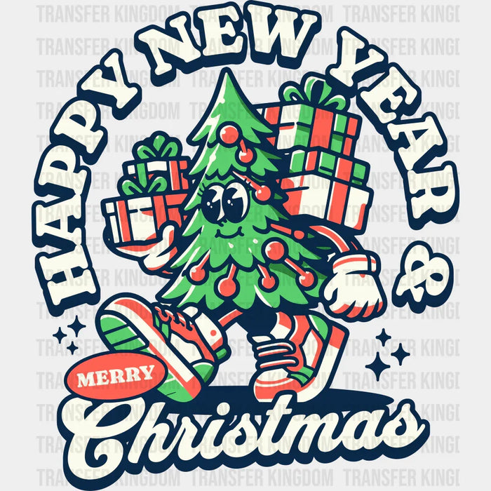 Happy New Year & Merry Christmas - Christmas DTF Transfer