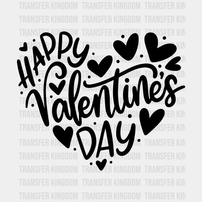 Happy Valentine's Day Heart Valentine's Day Design - DTF heat transfer